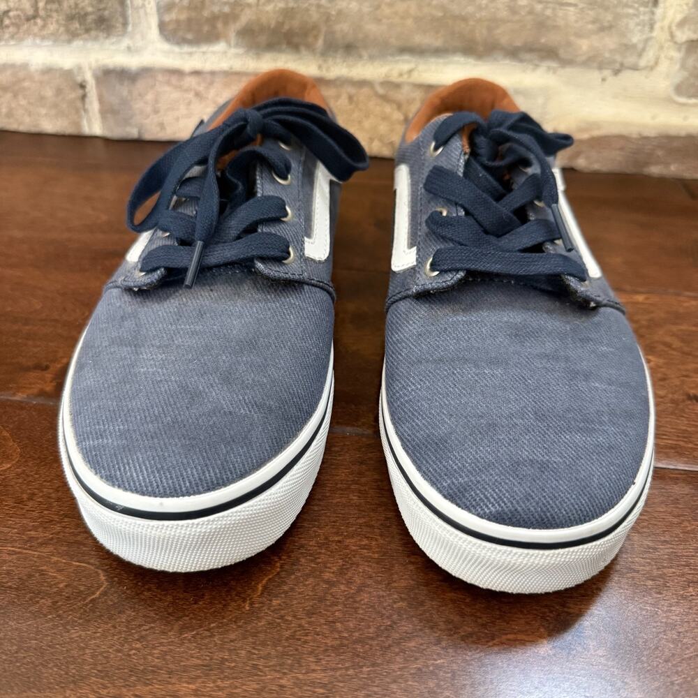 VANS Chapman Stripe Denim Blue White Casual Sneakers Shoes Mens 8 US - Picture 2 of 8
